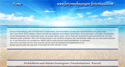 Desktop Screenshot of ferienwohnungen-ferienhaus.com